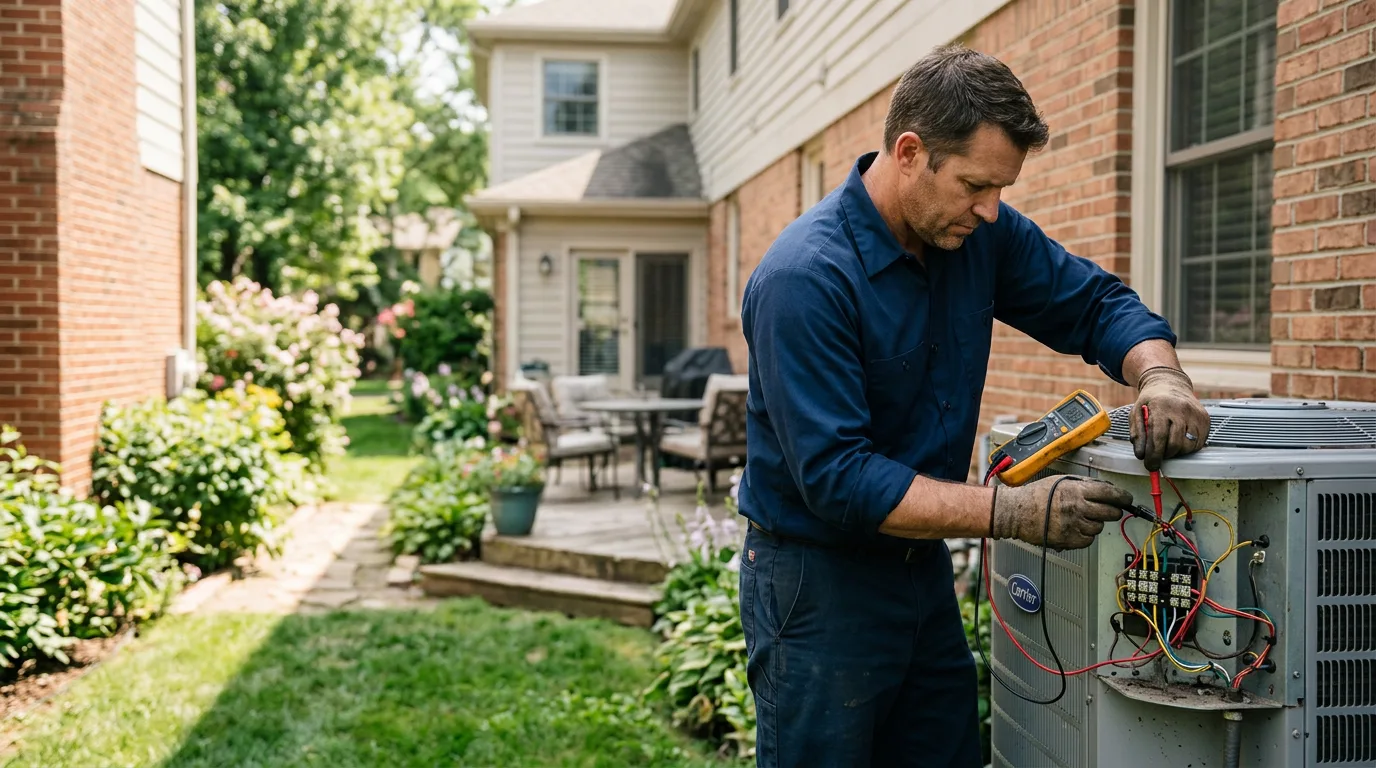 HVAC technician working near Nebo, KY
